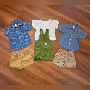 🛩Bundle of Boy Summer Clothing SIZE: 12 Months🦖